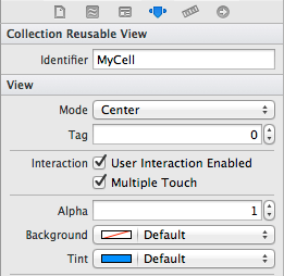 Specifying a reuse identifier for an iOS 7 CollectionView cell