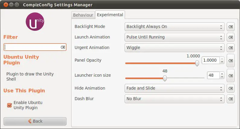 Changing the appearance of the Ubuntu 11.04 Unity launcher
