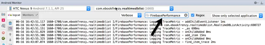 Performance monitoring logcat.png