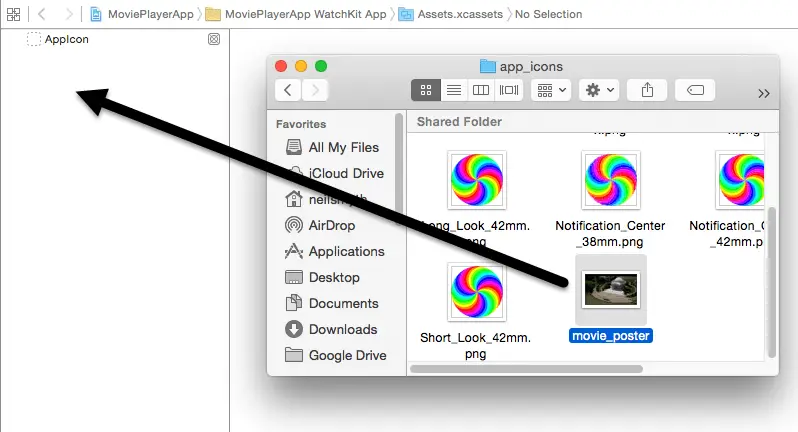 Adding the movie poster image to the project