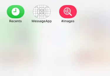 Currently installed message app extensions in the messages app drawer