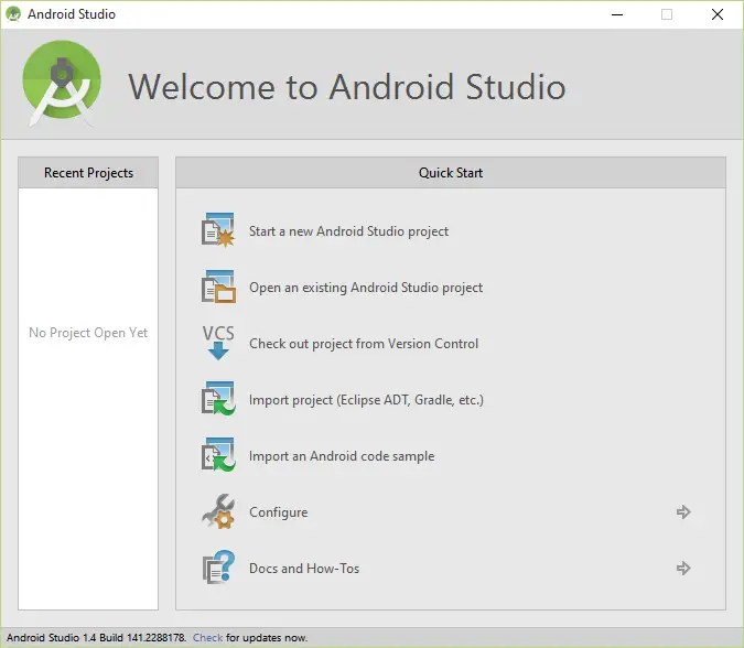 Android studio welcome screen sample 6.0.PNG