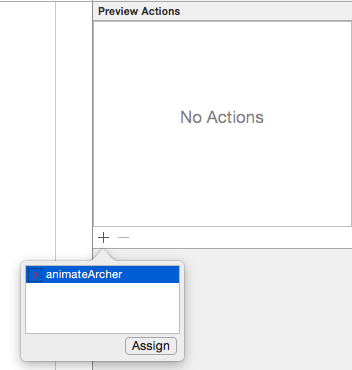 Xcode 7 select action For testing.png