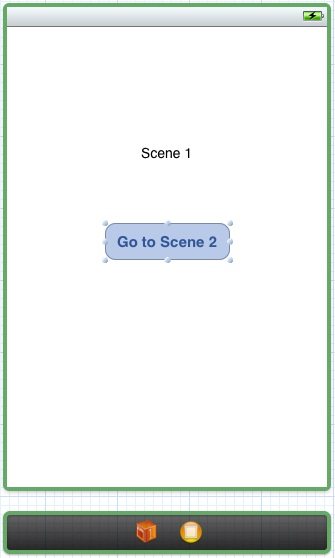 The layout of scene 1 of the storyboard