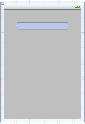 A textfield added to an Interface Builder view