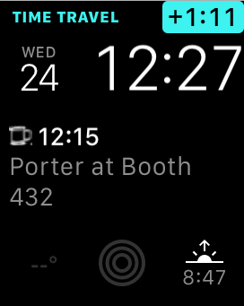 watchOS 2 complication example using time travel
