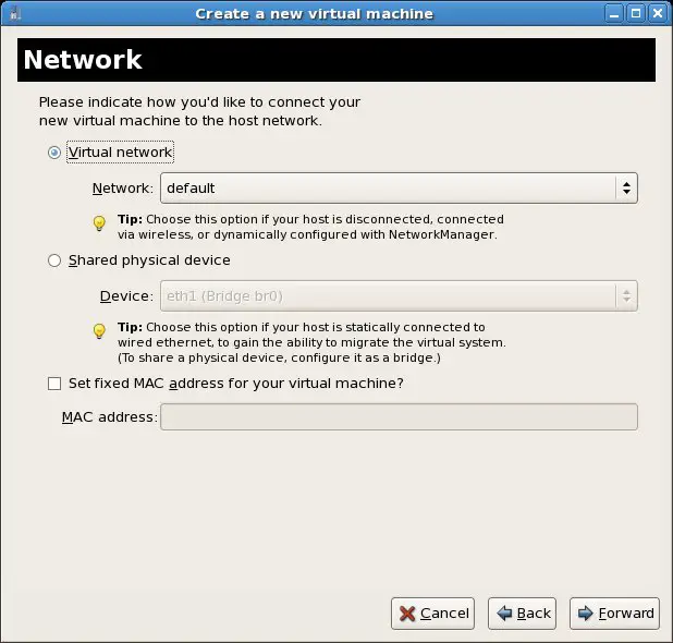 Configuring CentOS KVM guest networking