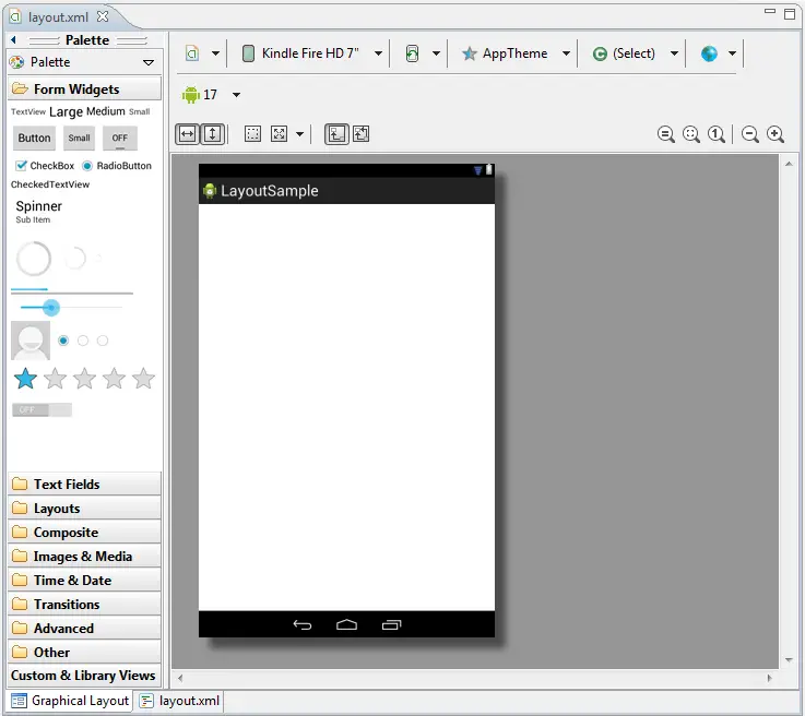 The Android Graphical Layout Tool