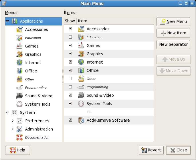 Editing GNOME Desktop Menus