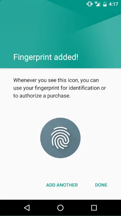 Android studio 2 fingerprint success.png