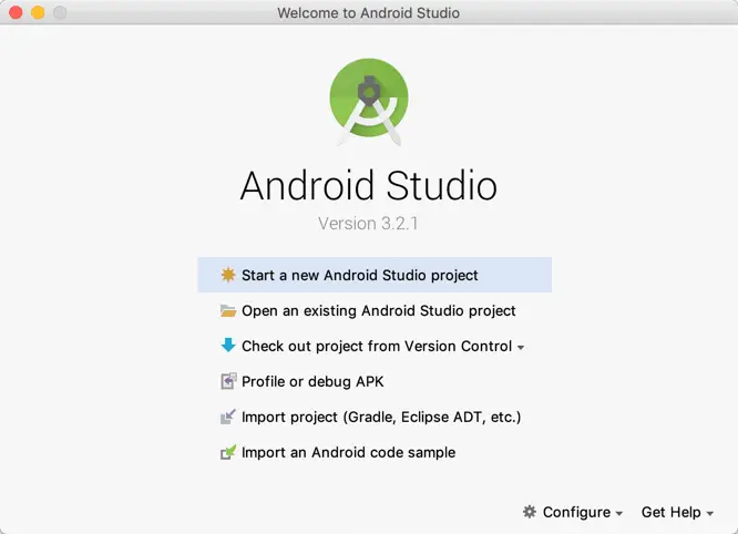 Android studio 3.2.1 welcome.png
