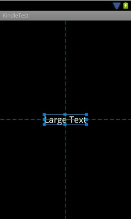 Adding a new TextView to a Kindle Fire Android app using the Eclipse Interface Builder tool