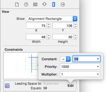 Xcode 6 edit constraint properties 2.png