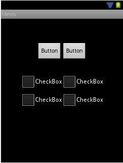 An Example Android user Interface Layout