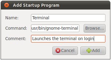 Adding an application to the Ubuntu 11.04 Unity desktop startup