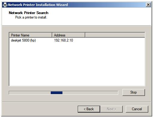 Scanning for Network Printers