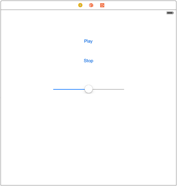 The layout of the iOS app Ui