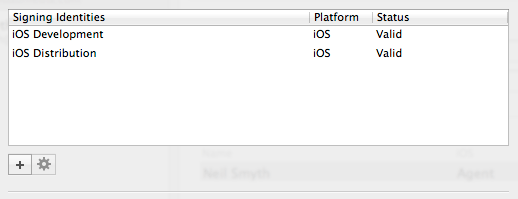 Viewing Signing Identities in Xcode 6