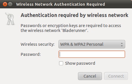 Configuring network authentication details on Ubuntu 11.04