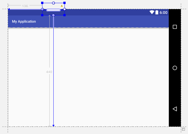widget pushed off screen by fixed margin constraints