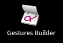 The icon to launch the Android Gestures Builder app