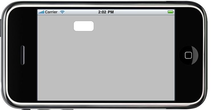 A landscape iPhone view layout without autosizing configured