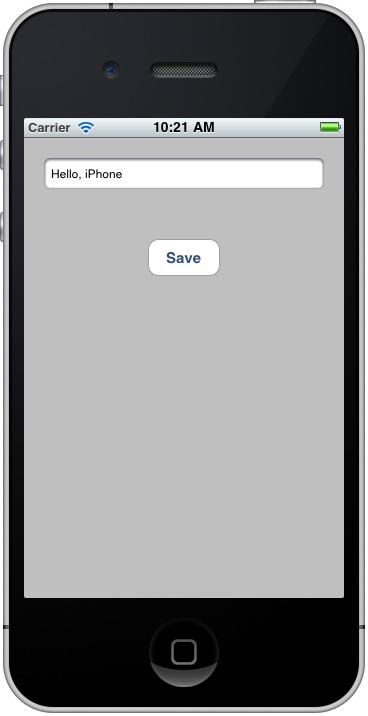 An iPhone iOS 4 file handliong example app running