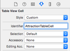 Declaring a cell reuse identifier in Xcode