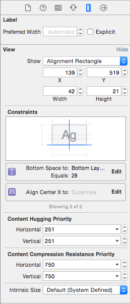 Xcode 6 all constraints on view.png