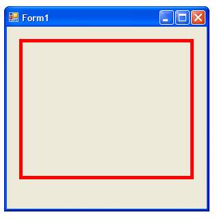 C Sharp Rectangle Drawing Example