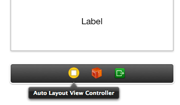 The view controller item in the storyboard view controller toolabar
