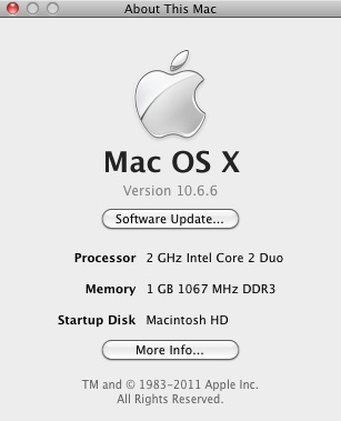 Identifying the CPU in a Mac system