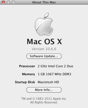 Identifying the CPU in a Mac system