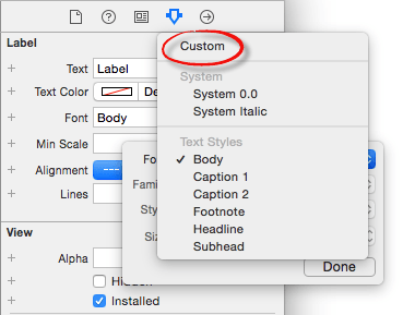 Selecting custom WatchKit fonts