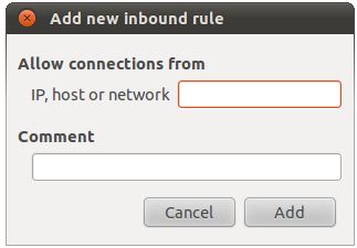 Adding a new Ubuntu 10.10 inbound rule policy