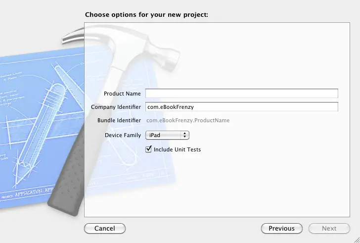 Creating a new iPad project in Xcode 4