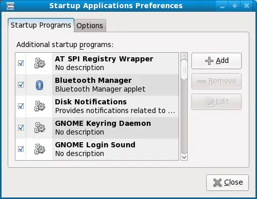 Programs started on desktop login