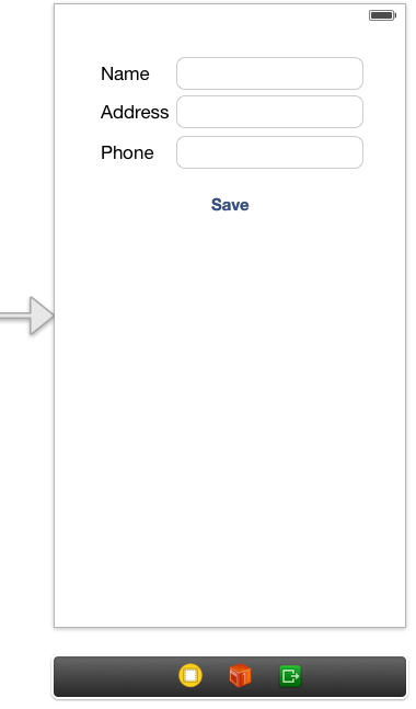 The user interface for an iOS 7 Archive example app