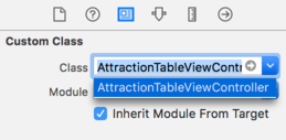 Ios 11 table view controller change class.png