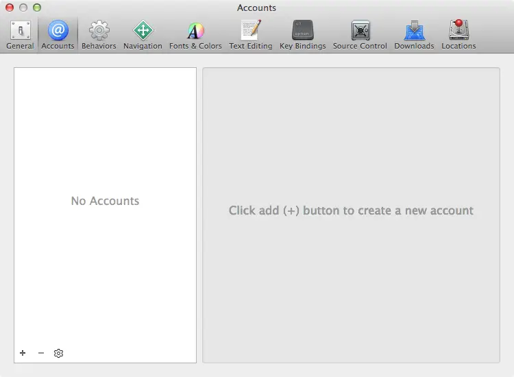 The Xcode 6 account preferences panel