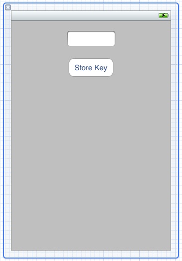 The user interface for an example iOS 5 iPhone iCloud key-value application