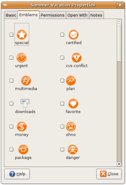 Adding Emblems to Folders