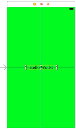 The finished UI of the example iOS app