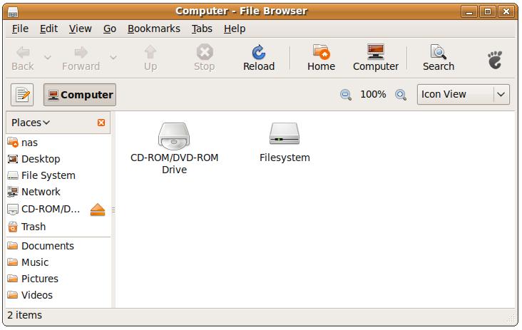 Browsing Computer with the Ubuntu File Browser