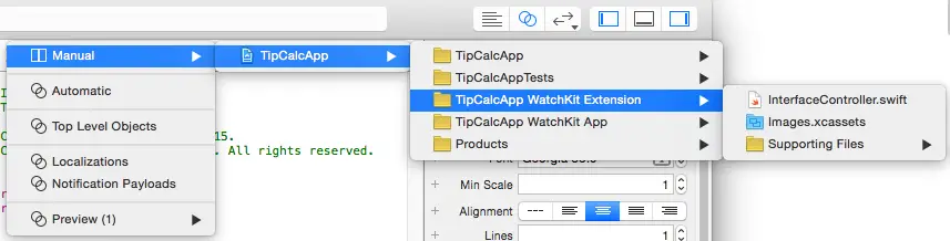 Manual file selection in Xcode 7 Assistant Editor