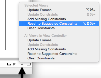 Resetting Auto Layout constraints