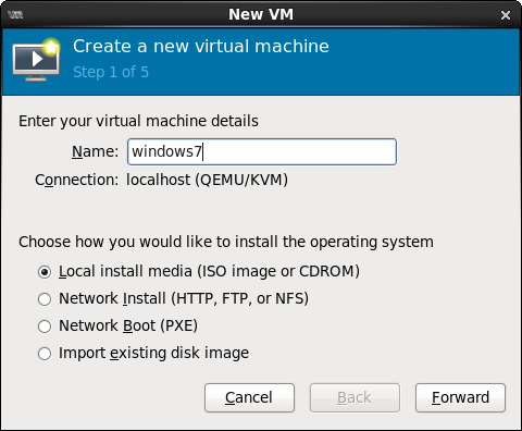 Creating a new CentOS 6 KVM virtual machine