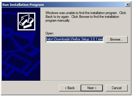 Installing an application on Windows Server 2008 Terminal Server