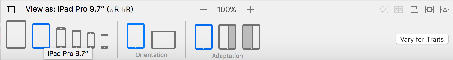 The xcode device configuration panel