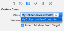 Ios 11 collection view set class.png